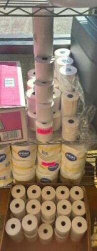 LOT OF RECEIPT PAPER AS SHOWN