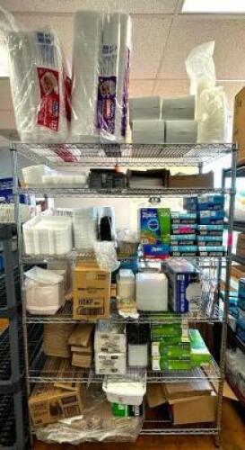 ASSORTED PAPER PRODUCTS AND TO-GO CONTAINERS