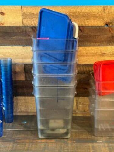 (5) - 22 QT FOOD CONTAINERS WITH LIDS