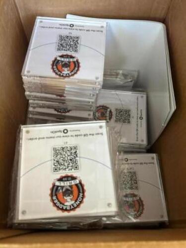 BOX OF TABLE SIGNS