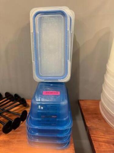 (4) - CONTAINERS WITH LIDS