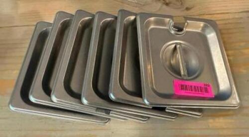 (6) - STAINLESS INSERT LIDS