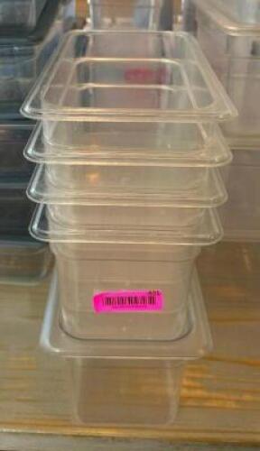 (6) - 1/3 SIZED INSERTS WITHOUT LIDS