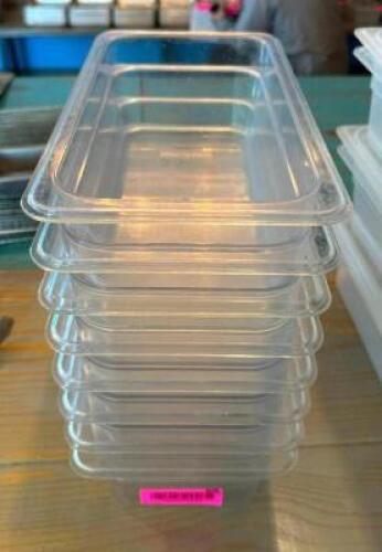 (8) - 1/3 SIZED INSERTS WITHOUT LIDS