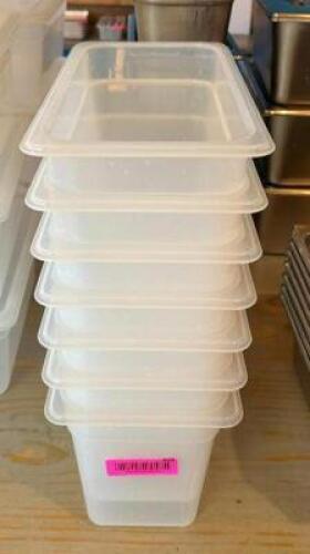 (6) - 1/3 SIZED INSERTS WITHOUT LIDS