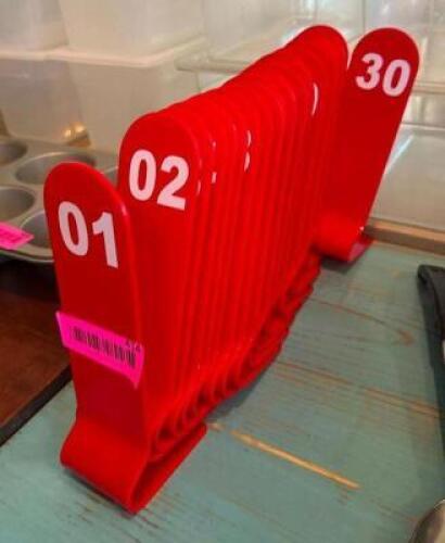 1 THROUGH 30 TABLE NUMBERS