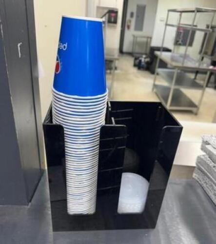 CUP AND LID DISPLAY HOLDER