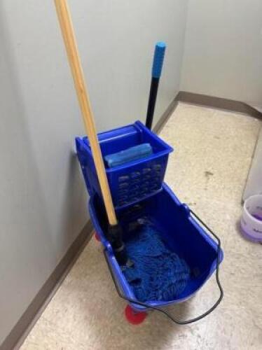 MOP AND BLUE BUCKET