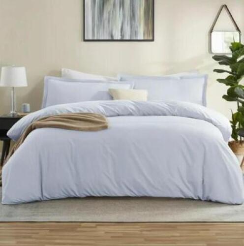 DESCRIPTION: (2) 3PC DUVET COVER SETS BRAND/MODEL: NESTL INFORMATION: ICE BLUE RETAIL$: $22.99/EA SIZE: FULL QTY: 2