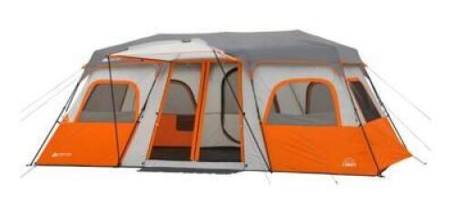 DESCRIPTION: (1) 3-ROOM CABINET TENT INFORMATION: SLEEPS 12 RETAIL$: $249.99 SIZE: 216.00 x 120.00 x 80.00 Inches QTY: 1