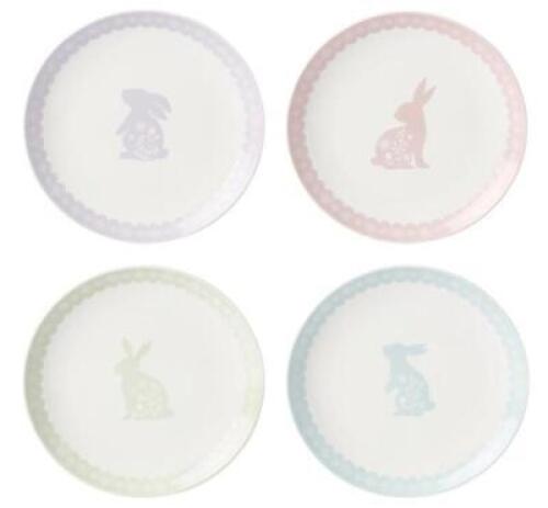 DESCRIPTION: (1) SET OF (4) ACCENT PLATES BRAND/MODEL: ONEIDA INFORMATION: BUNNY HOP RETAIL$: $19.95 SIZE: 8" DIAMETER QTY: 1