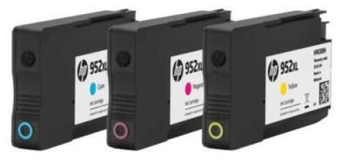 DESCRIPTION: (1) PACK OF (3) PRINTER INK BRAND/MODEL: HP/952XL RETAIL$: $121.29 QTY: 1