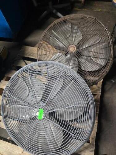 DESCRIPTION: (2) PEDESTAL FANS BRAND/MODEL: DAYTON INFORMATION: FANS ONLY, NO PEDESTALS, TESTED & WORKING RETAIL$: $430.80/EA SIZE: 24" BLADE QTY: 2