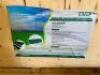 DESCRIPTION 240M OF GREEN PVC COATED EURO MESH FENCING. BRAND / MODEL: EINGP MD7300WP ADDITIONAL INFORMATION (8) ROLLS IN CRATE. 41 POSTS. CRATE IS IN - 3