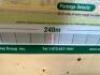 DESCRIPTION 240M OF GREEN PVC COATED EURO MESH FENCING. BRAND / MODEL: EINGP MD7300WP ADDITIONAL INFORMATION (8) ROLLS IN CRATE. 41 POSTS. CRATE IS IN - 5