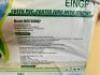 DESCRIPTION 240M OF GREEN PVC COATED EURO MESH FENCING. BRAND / MODEL: EINGP MD7300WP ADDITIONAL INFORMATION (8) ROLLS IN CRATE. 41 POSTS. CRATE IS IN - 7