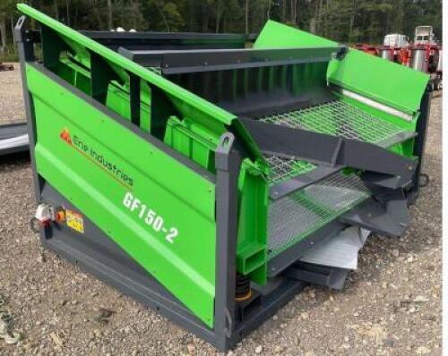 DESCRIPTION ERIE VIBRATORY TOPSOIL ROCK SCREEN BRAND / MODEL: ERIE GF150-2 ADDITIONAL INFORMATION SN# GF15F=2F24G030226, MFG 2024 LOCATION LOT QTY 1