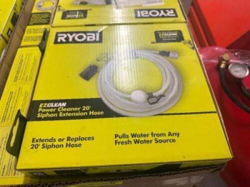 (16) RYOBI 20' POWER CLEANER SIPHON EXTENSION HOSE.