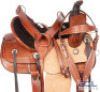 LEATHER WESTERN HARD SEAT ROPING SADDLE - 2