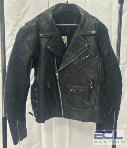 LEATHER BIKER JACKET