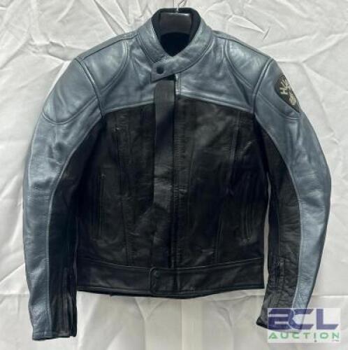 MEN'S LEATHER PADDED MOTORCYCLE JACKET