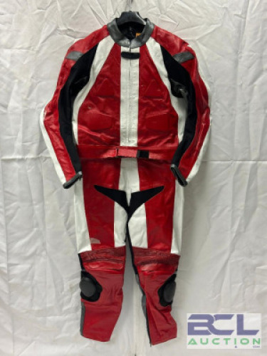 FULL LEATHER MOTORCYCLE RACING SUIT