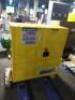DESCRIPTION: (1) FLAMMABLE LIQUID STORAGE CABINET BRAND/MODEL: JUSTRITE #893000 INFORMATION: YELLOW SIZE: 30 GAL, 43 IN X 18 IN X 44 IN RETAIL$: $1355 - 3