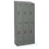DESCRIPTION: (1) SET OF PREMIUM LOCKERSBRAND/MODEL: HALLOWELLINFORMATION: DARK GRAYSIZE: 3 WIDE, 2 TIER, 18" x 36" x 84"RETAIL$: $745.00 EAQTY: 1