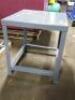 DESCRIPTION: (1) WORK TABLEBRAND/MODEL: LITTLE GIANT #21E614INFORMATION: FIXED HT, STEEL, 10,000 LB OVERALL LOAD CAPACITY, STEELSIZE: 30 IN X 28 IN X 30 INRETAIL$: $665.22 EAQTY: 1 - 2