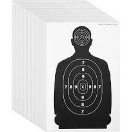 DESCRIPTION: (1) CASE OF (50) 500 B MOD TARGETS BRAND/MODEL: #13076393 INFORMATION: WHITE WITH BLACK FIGURE SIZE: FOR 500 METERS RETAIL$: $200.00 TOTA