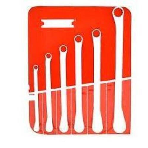 DESCRIPTION: (1) SET OF (6) OFFSET BOX WRENCH SET BRAND/MODEL: PROTO #J8100CA INFORMATION: 12 POINT, STANDARD RETAIL$: $230.00 EA QTY: 1
