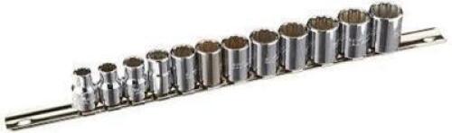 DESCRIPTION: (1) SET OF SOCKETS BRAND/MODEL: PROTO #J52216 INFORMATION: CHROME, 12 PIECE SIZE: 3/8" DRIVE RETAIL$: $82.48 EA QTY: 1