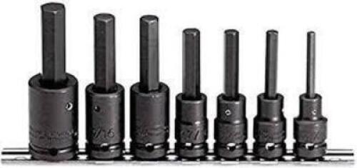DESCRIPTION: (1) IMPACT BIT SOCKET SET BRAND/MODEL: PROTO #J74152 INFORMATION: SAE, 7 PIECES, 6 POINT SIZE: 1/2" DRIVE RETAIL$: $108.79 EA QTY: 1