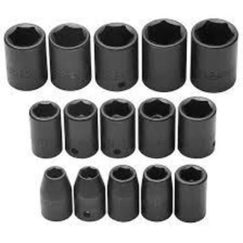 DESCRIPTION: (1) IMPACT BRAND/MODEL: PROTO #J74204 INFORMATION: 6 POINT, 15 PIECES, METRIC SIZE: 1/2" DRIVE RETAIL$: $195.53 EA QTY: 1