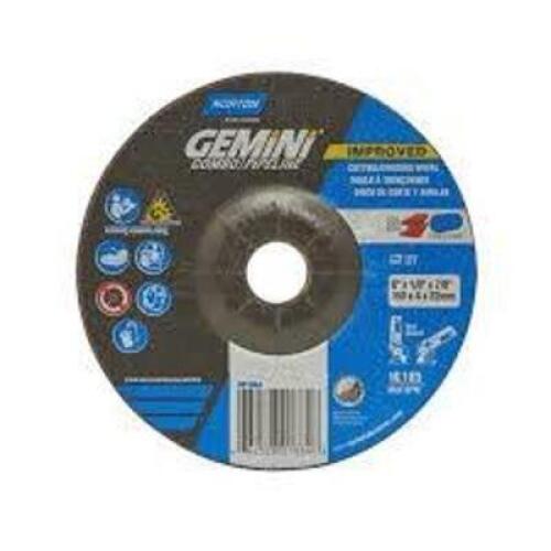 DESCRIPTION: (2) BOXES OF (25) CUT-OFF WHEEL BRAND/MODEL: NORTON GEMINI #66243537273 SIZE: 4" X 0.35" X 3/8" RETAIL$: $10.82 PER WHEEL QTY: 2