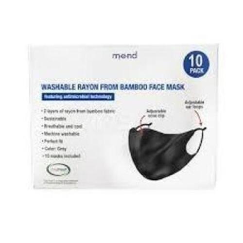 DESCRIPTION: (10) BOXES OF (10) WASHABLE FACE MASKS BRAND/MODEL: MSC INDUSTRIAL INFORMATION: GRAY, WASHABLE SIZE: UNIVERSAL, ADJUSTABLE RETAIL$: $400.