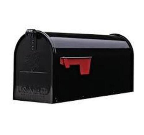DESCRIPTION: (1) MAILBOX BRAND/MODEL: ARCHITECTURAL MAILBOXES INFORMATION: GALVANIZED STEEL SIZE: BLACK RETAIL$: $28.14 EA QTY: 1
