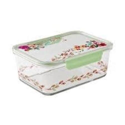 DESCRIPTION: (1) FOOD STORAGE CONTAINER BRAND/MODEL: THE PIONEER WOMAN SIZE: 10 CUP CONTAINER AND LID RETAIL$: $15.00 EA QTY: 1