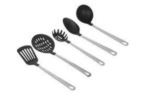 DESCRIPTION: (1) KITCHEN UTENSIL SET BRAND/MODEL: MAINSTAYS #ms88-020-100-12 SIZE: 5PC SET RETAIL$: $10.00 EA QTY: 1