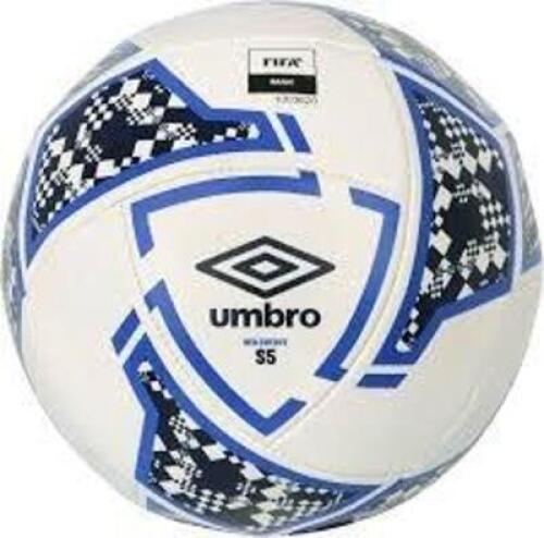 DESCRIPTION: (1) SOCCER BALL BRAND/MODEL: UMBRO INFORMATION: BLUE AND WHITE SIZE: SIZE 4 RETAIL$: $28.36 EA QTY: 1