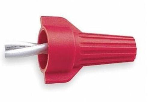 DESCRIPTION: (1) PACK OF (500) TWIST-ON WIRE CONNECTOR BRAND/MODEL: BUCHANAN/WT52-B INFORMATION: RED/FLAME-RETARDANT RETAIL$: 66.45 PER PK OF 500 SIZE