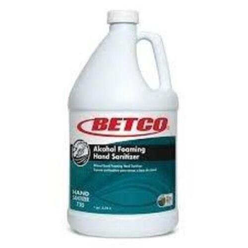 DESCRIPTION: (4) ANTIBACTERIAL FOAMING HAND SANITIZER BRAND/MODEL: BETCO #75504-00 SIZE: 1 GALLON RETAIL$: $175.99 TOTAL QTY: 4
