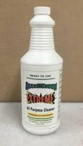 DESCRIPTION: (1) CASE OF (12) ALL PURPOSE CLEANER BRAND/MODEL: ACCELLGREEN INFORMATION: ADVANCED BIOCATALYTICS CORPORATION SIZE: QT RETAIL$: $50.00 EA
