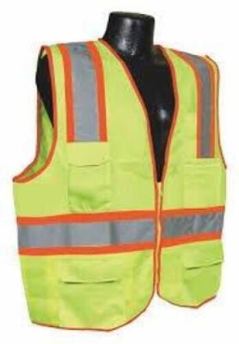 DESCRIPTION: (1) CASE OF (48) HIGH VISIBILITY VEST BRAND/MODEL: CONDOR #53YM65 INFORMATION: ANSI CLASS 2, CHEVRON, LIME, SOLID POLYESTER, ZIPPER, SING