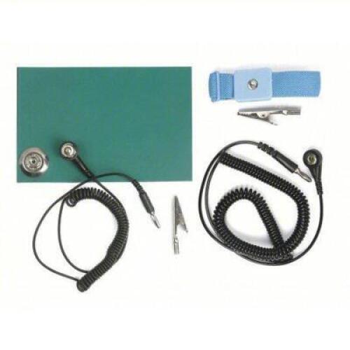 DESCRIPTION: (1) STATIC CONTROL KIT BRAND/MODEL: 4ECW5 SIZE: CORD/GROUND LINE AND ALLIGATOR CLIP/MAT/WRIST STRAP RETAIL$: $77.70 EA QTY: 1