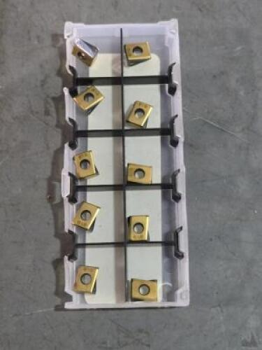 DESCRIPTION: (10) CARBIDE MILLING INSERTS BRAND/MODEL: ISCAR LNHT 080408PNR IC810 RETAIL$: $333.50 QTY: 10