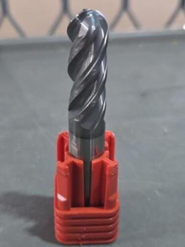 DESCRIPTION: (1) SOLID CARBIDE GP BALL END MILL BRAND/MODEL: FULLERTON 34097 SIZE: 3/8" DIA RETAIL$: $109.38 QTY: 1