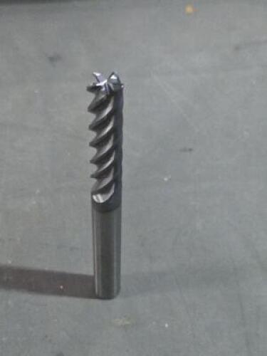 DESCRIPTION: (2) SOLID CARBIDE CORNER RADIUS END MILL BRAND/MODEL: MA FORD 37020 SIZE: 3/8" DIA 1-5/8" LOC RETAIL$: $200.60 QTY: 2
