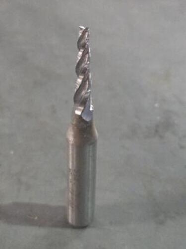 DESCRIPTION: (1) HSS 3 DEGREE TAPER END MILL BRAND/MODEL: CONICAL C154 SIZE: 7/64" RETAIL$: $45.32 QTY: 1
