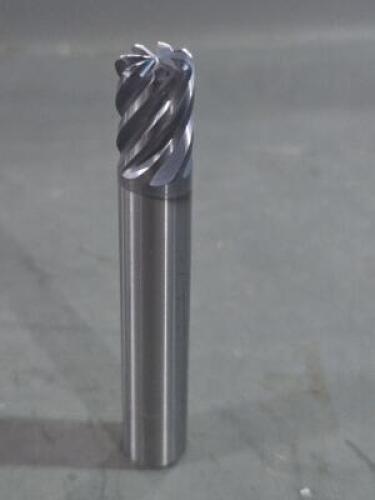 DESCRIPTION: (2) SOLID CARBIDE CORNER RADIUS END MILL BRAND/MODEL: MA FORD 119160 SIZE: 3/8" DIA 1/2" LOC 0.060CR RETAIL$: $132.61 QTY: 2